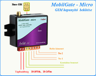Mobilgate-micro bekötés