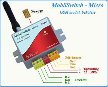 MobilSwitch bekötés