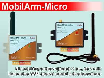 Mobilarm-micro GSM átjelző