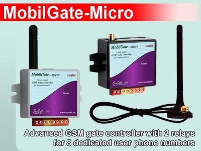 GSM gate controller