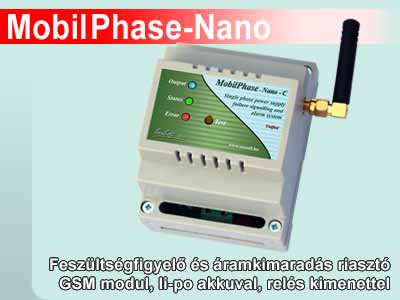 MobilPhase-Nano GSM fázisfigyelő és riasztó