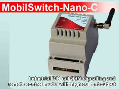 MobilSwitch-Nano-C GSM átjelző