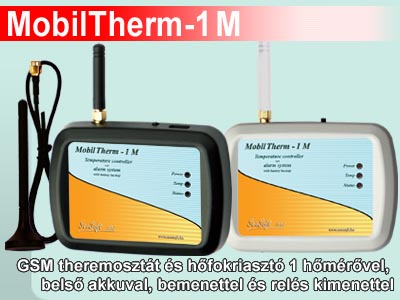 GSM távhőmérő, hőfokriasztó és távkapcsoló modul