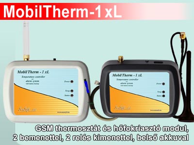 GSM távhőmérő, hőfokriasztó és távkapcsoló modul