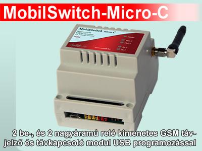 MobilSwitch-Micro GSM átjelző