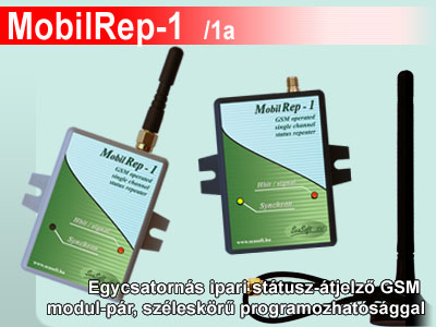 mobilrep-1 GSM státusz átjelző